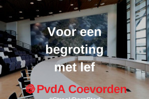 Inzet PvdA Coevorden begrotingsbehandeling 2022