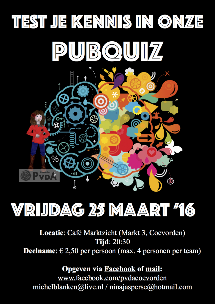 Pubquiz 25 maart